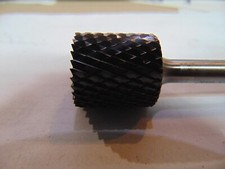 PFERD 24323 Carbide Bur, Cylinder Cut 3/4" x 3/4" x 1/4" Shank TC-B-3434-4-dia