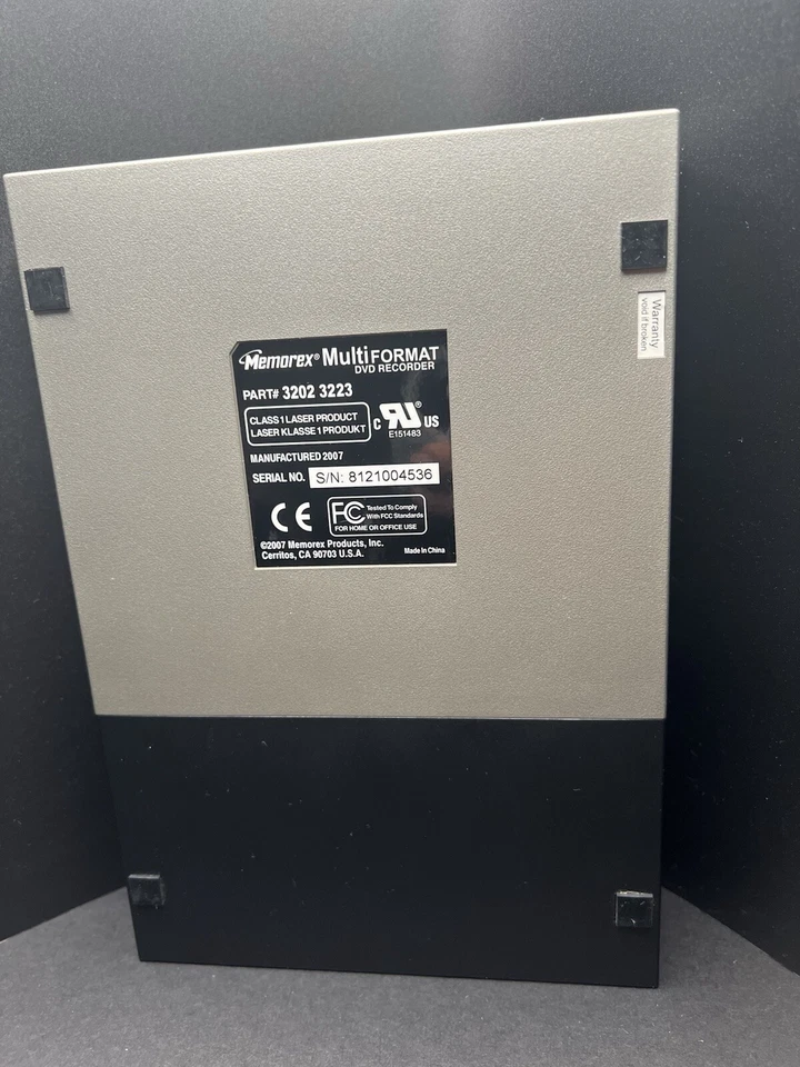 Grabadora de DVD externa Memorex multiformato USB 2.0 3202 3223 DVD-RW Foto 4 de 4