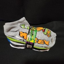 TMNT Teenage Mutant Ninja Turtles 10 PAIR Kids Boys Ankle Socks Size 7 1/2 NEW
