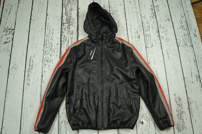 DIESEL L-MATHIAS MENS JACKET SHEEP LEATHER SHEEPSKIN 100