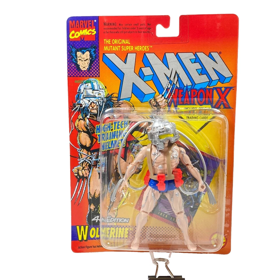 1993 Toy Biz X-Men Wolverine Weapon X Shorts Azul/1994 10 polegadas Edição Deluxe VÍDEO - Imagem 2 de 4