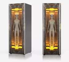 Alien Portal Fridge Wrap, Refrigerator Decal Cover. Peel n Stick. Single piece