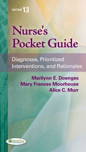 Nurse S Pocket Guide Diagnoses Prioritized Interventions And Rationales By Mary Frances Moorhouse Marilynn E Doenges And Alice C Murr 2013 Trade Paperback Revised Edition For Sale Online Ebay