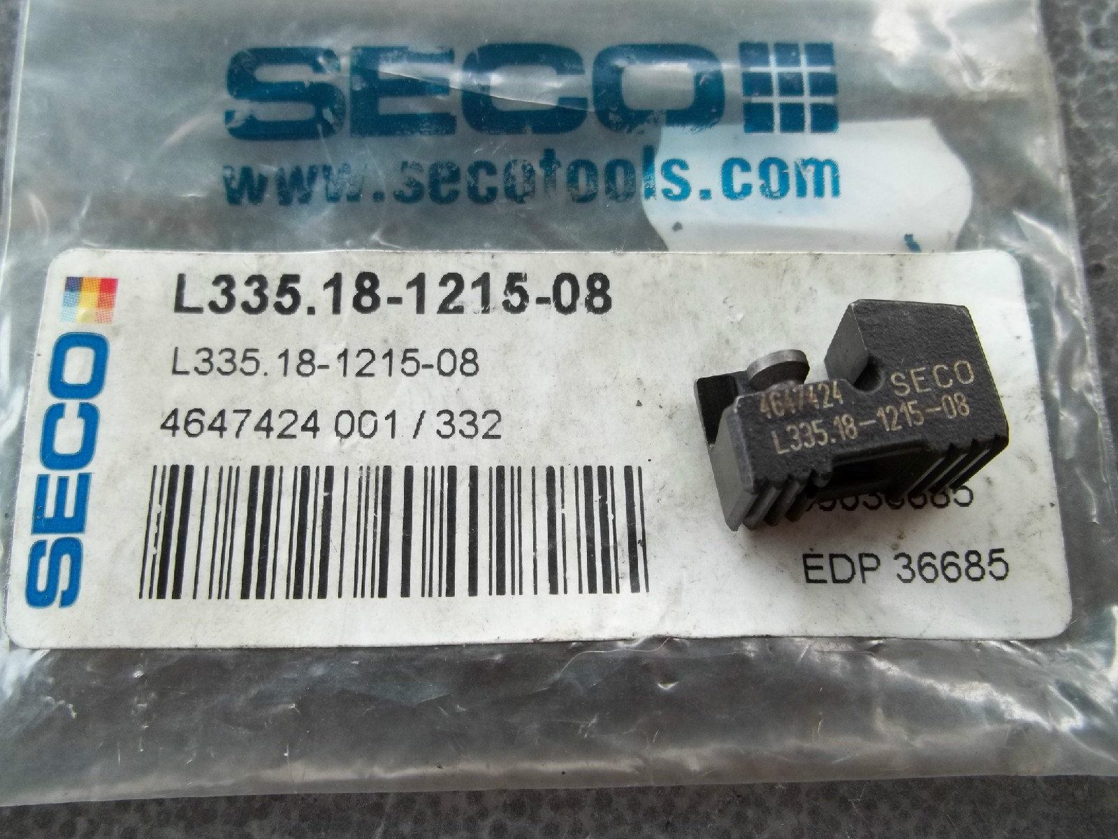 New Seco L335.18 1215 08 EDP 36685 (1 pc New Insert Cartridge) L335.18 ...