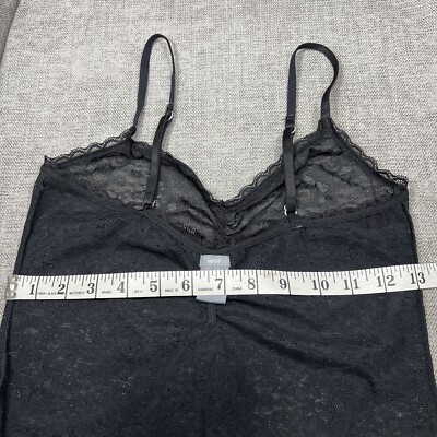 Aerie Black Lace Slip Dress Women Medium Semi Sheer Floral Scalloped Ruched Bust | eBay Aerie Black Lace Slip Dress Women Medium Semi Sheer Floral Scalloped Ruched Bust | eBay
