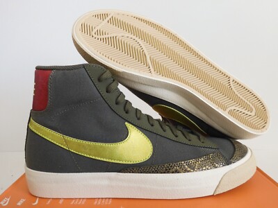 MENS NIKE BLAZER MID '77 MEDIUM OLIVE GREEN-VENOM ''SNAKESKIN'' SZ 9 [CZ0462-200]