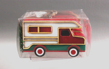 RV Motorhome Christmas Tree Ornament Hand Painted Wood 4”x 2” x 1” Hobby Lobby