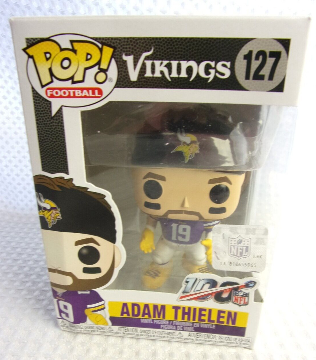 En Oferta Fútbol Funko Pop De La Nfl - Adam Thielen (#127) Minnesota Vikings - Nuevo En Caja Dmg