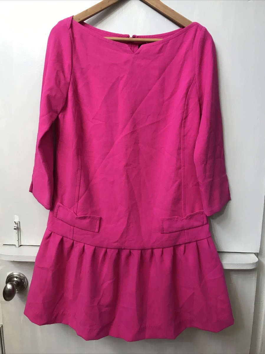 Victoria Beckham for Target Drop Waist Dress Fuchsia Hot Pink Size S Small  | eBay