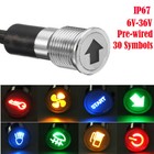 <!--F#f_0-->16mm 12/24V Metal LED Dash Panel Warning Indicator Lamp For Car Boat Truck Van<!--F/-->
