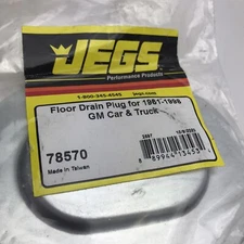 JEGS 78570 Floor Drain Plug 1964-1981 GM Cars 1961-1998 GM Trucks Without Notch