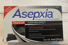 Asepxia Charcoal Purifying Cleansing Bar For Acne and Blackheads. Salicylic Acid