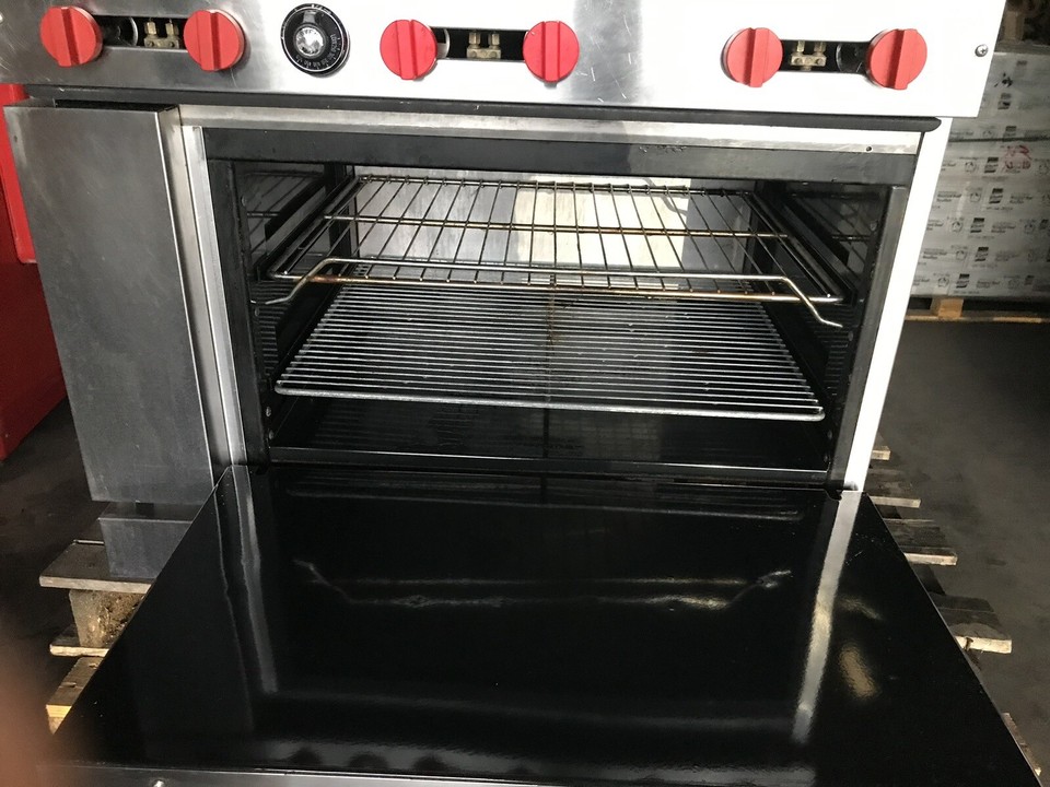 American Range 6 Burner Stove with Standard Oven, Natural Gas, TESTED