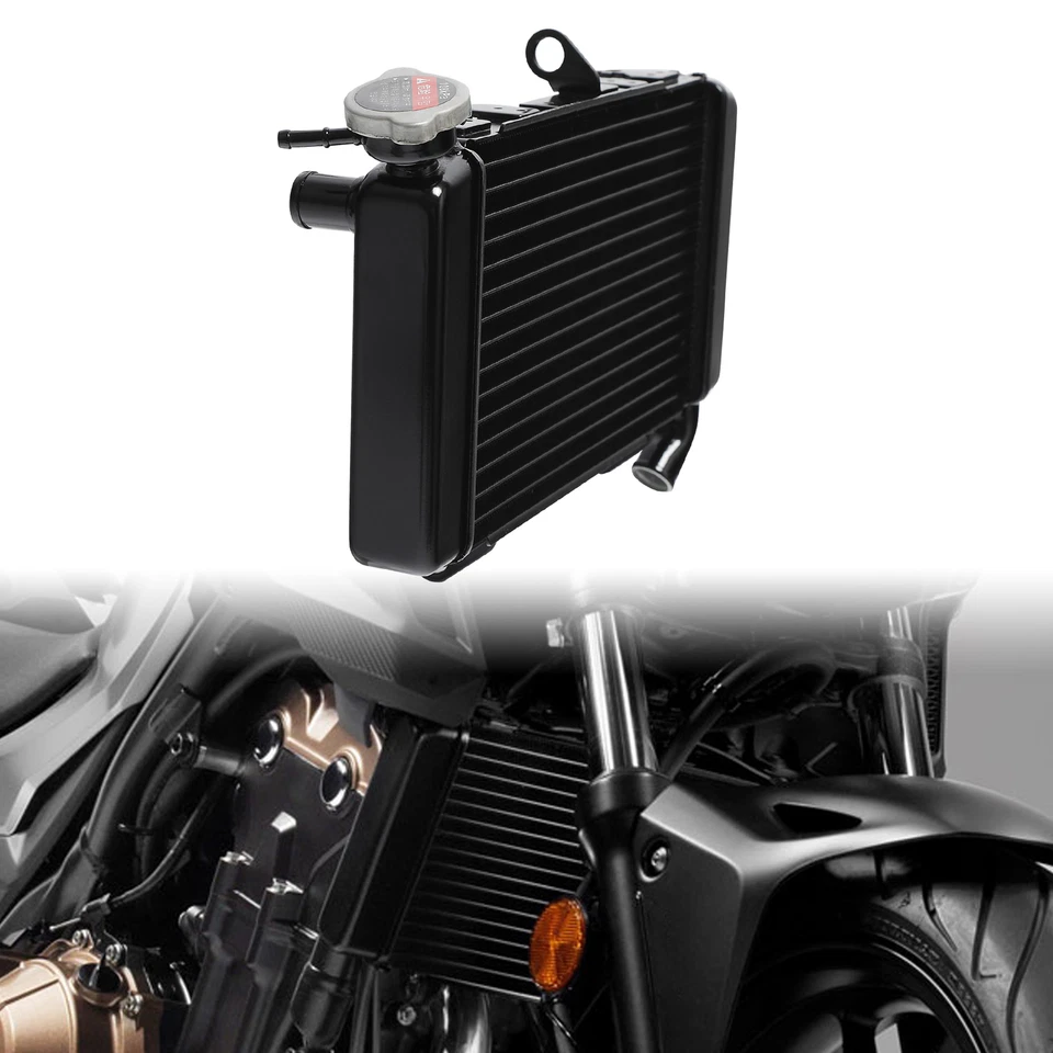 Enfriador de radiador negro apto para Honda CB500F CB 500F 2019-2021 20 aluminio Foto 2 de 4