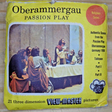 VIEW-MASTER Vintage c. 1951 OBERAMMERGAU PASSION PLAY 3D 21 Views On 3 Discs