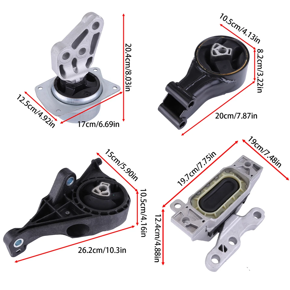 Suporte de transmissão do motor para 2010-2016 Cadillac SRX FWD AUTOMÁTICO 3.0L 3.6L - Imagem 3 de 4