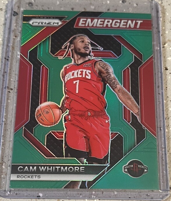 2023-24 Prizm Green Emergent Cam Whitmore No. 27 Rockets!