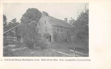 BURLINGTON, CT, OLD STONE HOUSE, BUILT ABOUT 1800, BRISTOL PRESS PUB 1903-06