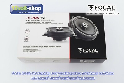 Renault/Dacia Focal IC RNS 165 plug&play 6.5