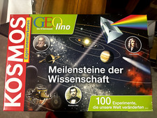NEU ** Großer KOSMOS EXPERIMENTIERKASTEN GEOLINO Meilensteine der Wissenschaft *