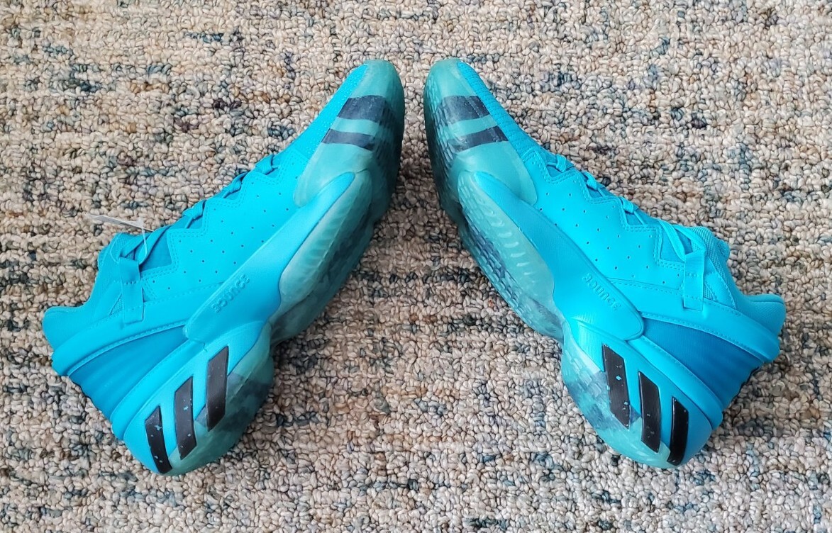 NEW 2020 ADIDAS D.O.N ISSUE 2 CRAYOLA SIGNAL CYAN DONOVAN MITCHELL