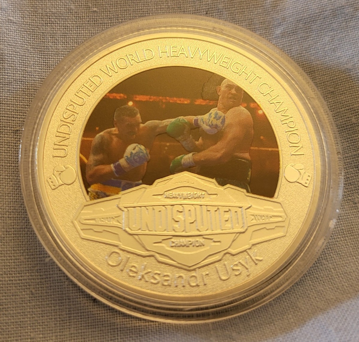 Usyk Silver Coin Autograph Tyson Fury Boxer Ukraine Russia War Army Warrior  Navy | eBay UK