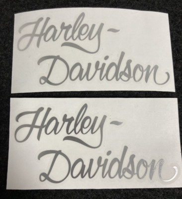 HARLEY DAVIDSON CUSTOM SILBER SPIEGEL AUFKLEBER