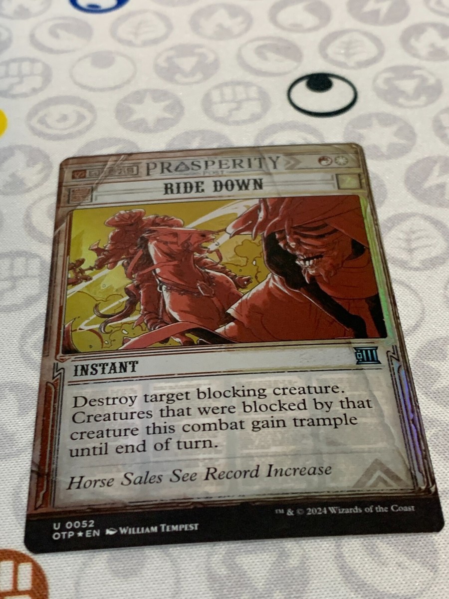 C1487 MAGIC GATHERING FOIL SHOWCASE RIDE DOWN 0052 THUNDER