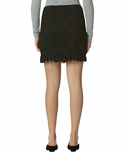 ミニスカート s/e/o : 25SS / LACE DRAPING FOLDOVER MINISKIRT (2COLORS) MSRP $78 Avec Les Filles by Joyce Azria Lace Overlay Mini