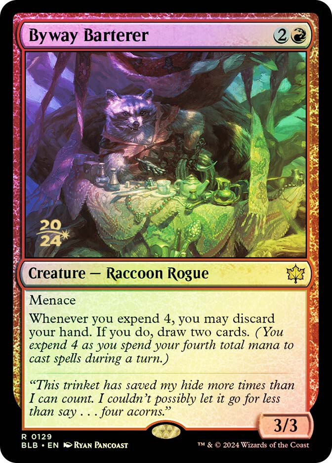 MTG  FOIL Byway Barterer (Prerelease) (Bloomburrow)  - Promo #129