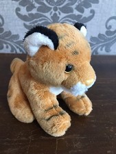 Wild Republic Tiger Cub Plush Stuffed Animal Realistic Sitting Lovey Baby