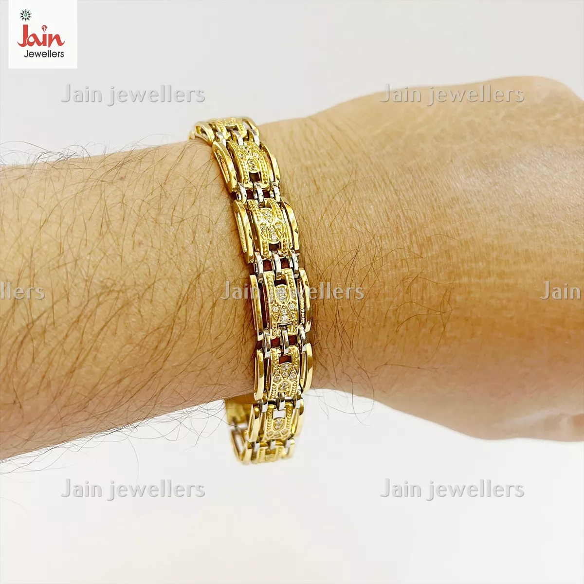 Gold bangle on sale design for man