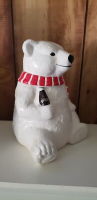 Vintage Coca Cola Bear Cookie Jar