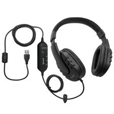 WordMaster Around-The-Ear Deluxe Overhead USB Transcription Headset