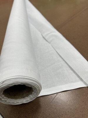 Bleached White 100% Cotton Muslin Fabric/Textile - Draping Fabric - by The Yard 