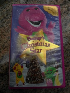 barneys christmas star vhs tape 2002 barney and friends hard barney and friends christmas star