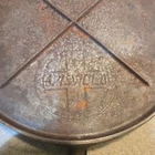 Vintage Griswold Cast Iron Griddle #8 738 X Bottom, unrestored