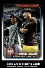 2024 Topps Update Korean Pair Sparks NL (Ha-Seong Kim / Jung Hoo Lee #US12 MLB 