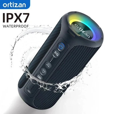 Enceinte Bluetooth 5.3 portable,haut-parleur sans fil, basses améliorées étanche - Photo 1/4