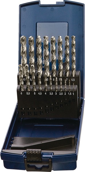 Spiralbohrersatz DIN 338 Typ VA D.1-13X0,5Mm Hss-Co 25Tlg.Ku.-Kass.Tecwerk-image