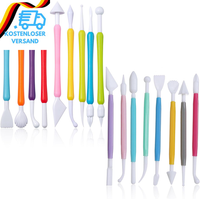 17 StüCk Fondant Werkzeug Set, Doppelkopf Modellierwerkzeug Ton TöPferwerkzeug M