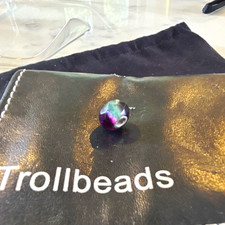 Trollbeads Purple Glass Round Bead Charm Bead...