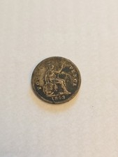 1843 Fourpence Sterling Silver Coin, Queen Victoria Era