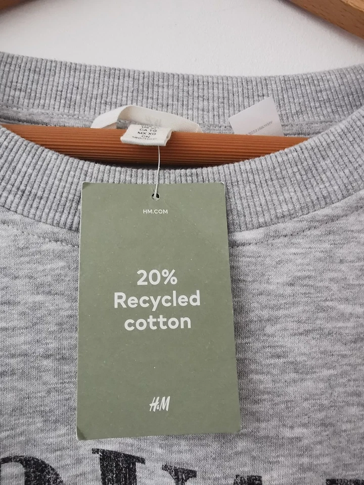 BNWT H&M Nirvana In Utero Print Grey Oversized Sweatshirt Size XL * NEW * Grunge - Image 4 of 4