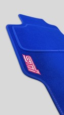 Subaru Impreza WRX STI Fußmatten, blauer Stoff, Impreza GD 2002-2007, Linkslenke