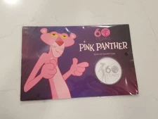 2024 Tuvalu Pink Panther 60 Years 1 oz Silver Coin in Card PERTH MINT 1000 Made!