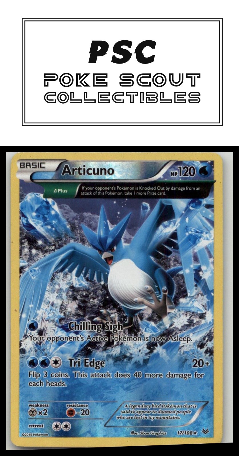 XY - Roaring Skies #17/108 Articuno (17 Delta)