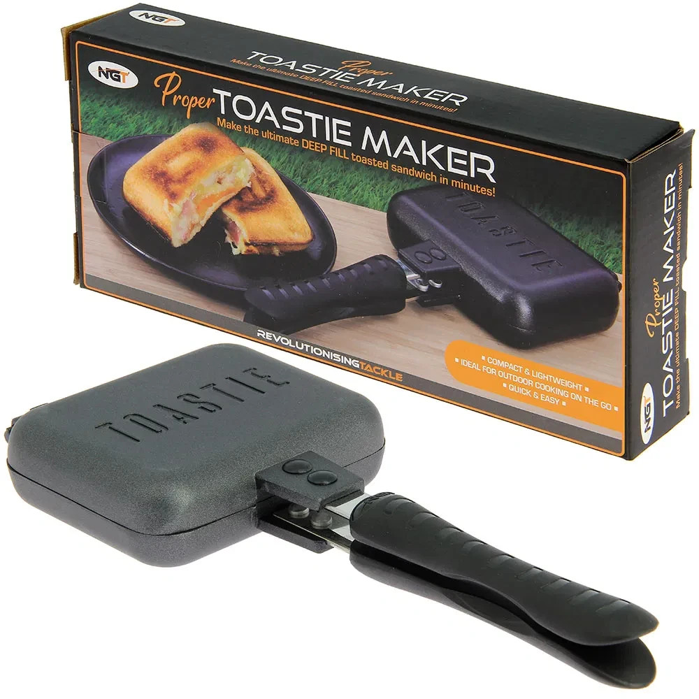 NGT Proper Carp Fishing Cooking Toastie Maker Sandwich Bankside Camping - Image 3