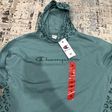 Champion Women's Ladies Hoodie Pullover Sweatshirt Size Medium Color AQUA