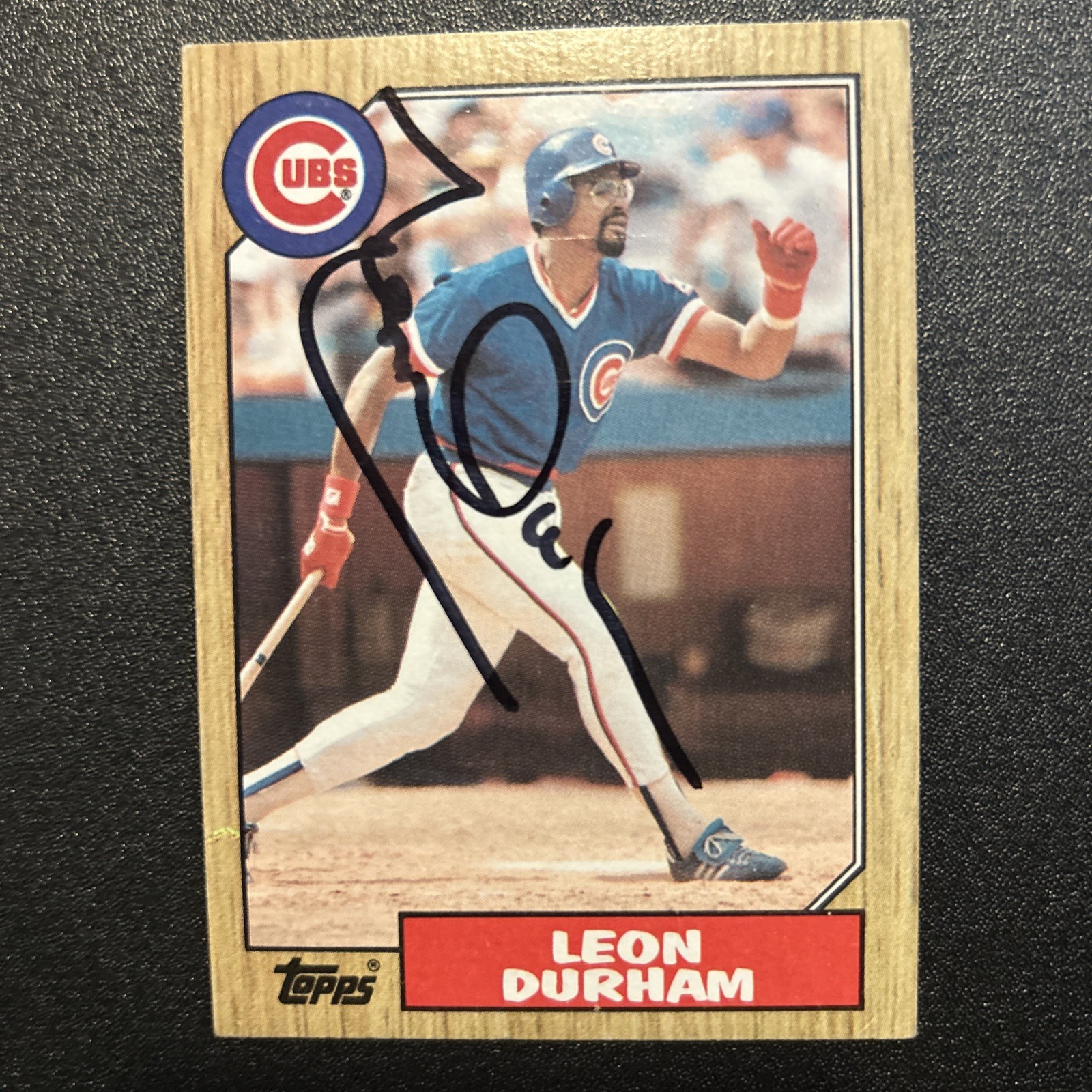 Leon Durham Autographed Card
